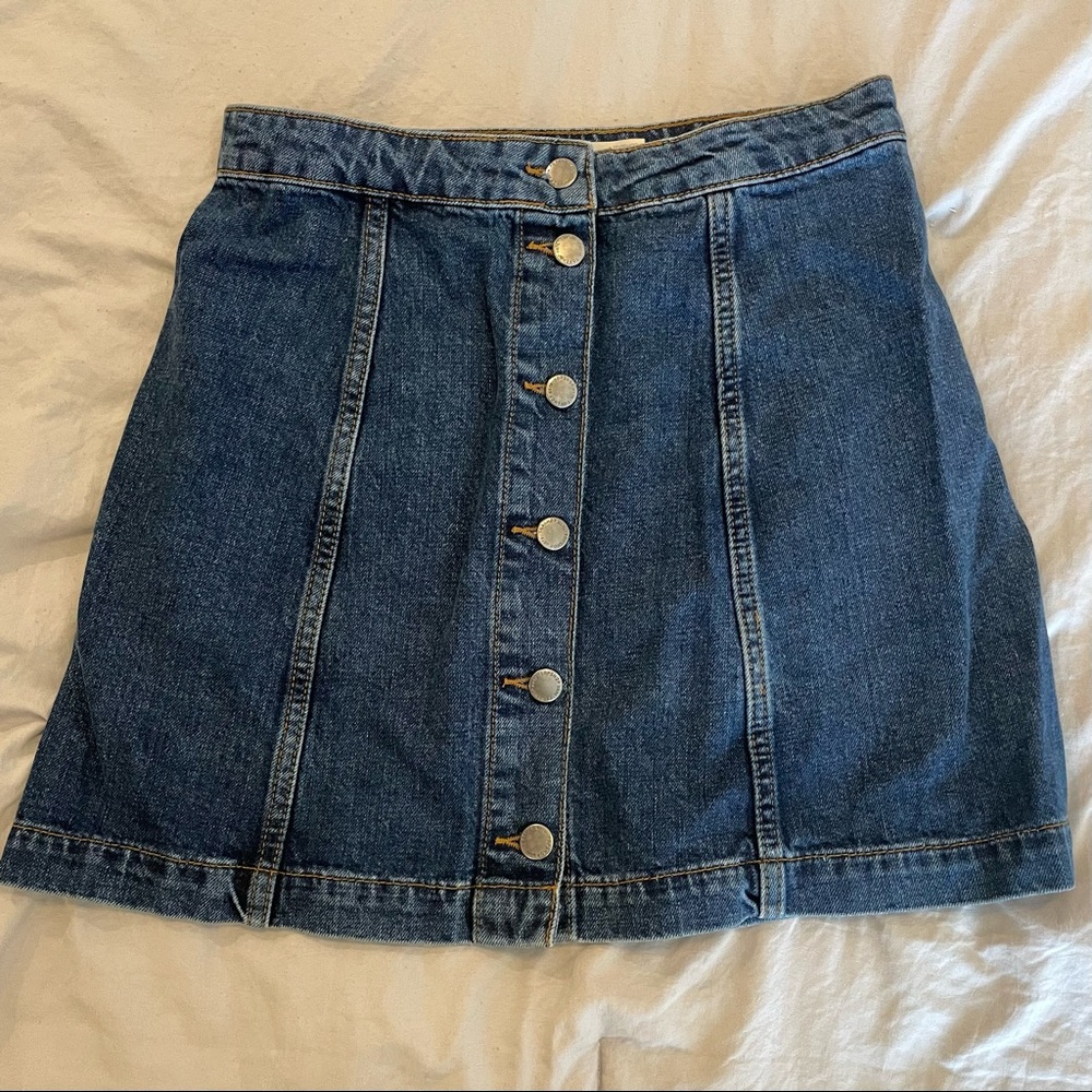 Topshop mini  denim skirt